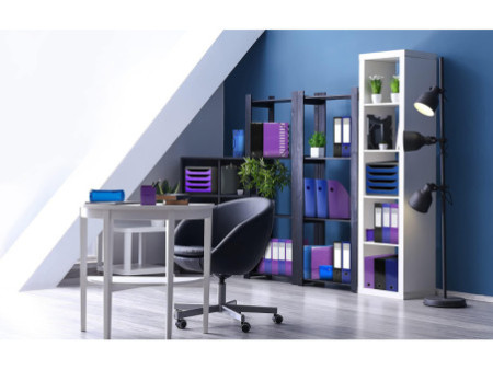 EXACOMPTA Module de classement BIG-BOX, 4 tiroirs,bleu royal