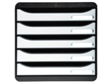 EXACOMPTA Module de classement BIG-BOX PLUS, 5 tiroirs,blanc