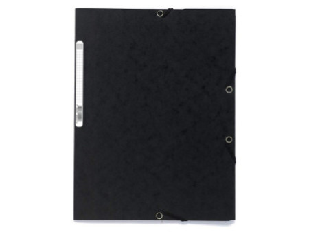 EXACOMPTA Chemise à élastiques, A4, carton, noir