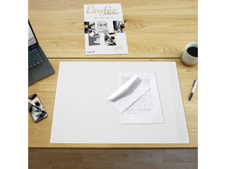 Läufer Sous-main LA LINEA, 450 x 650 mm, blanc