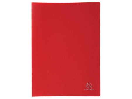 EXACOMPTA Protège-documents, A4, PP, 40 pochettes, rouge