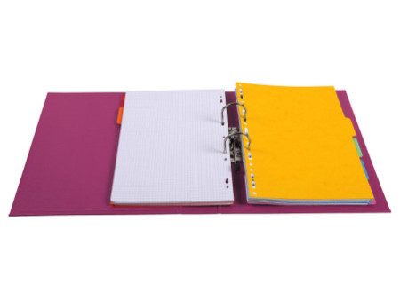 EXACOMPTA Classeur à levier PVC Premium, A4, 70 mm, fuchsia