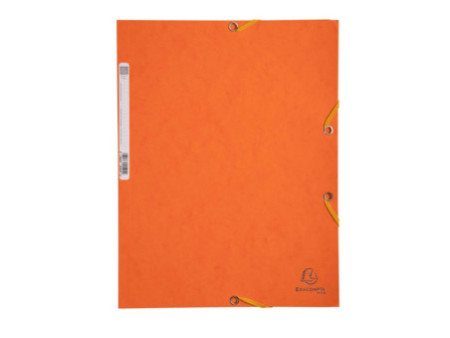 EXACOMPTA Chemise à élastiques, A4, carton, orange