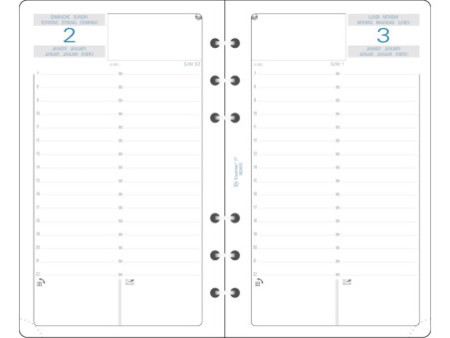 EXACOMPTA Recharge pour organiseur 'Exatime 17', 2026