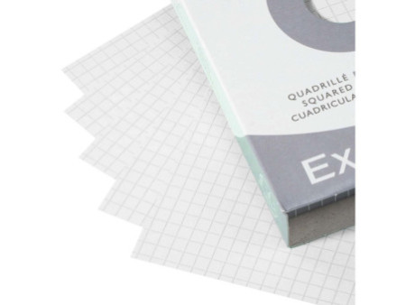 EXACOMPTA Fiches bristol, A6, quadrillé, blanc
