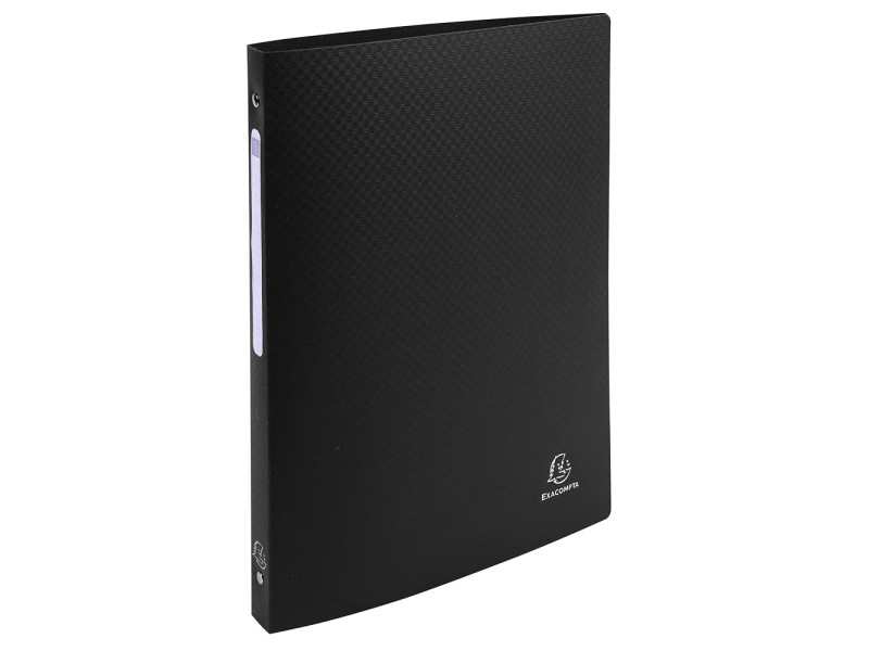 EXACOMPTA Classeur souple, PP, 4 anneaux, A4, noir