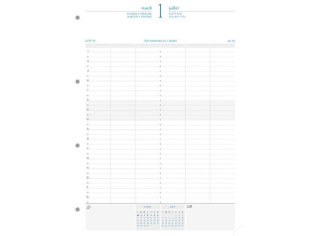 EXACOMPTA Recharge pour organiseur 'Exatime 29', 2026
