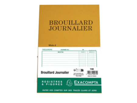 EXACOMPTA Piqûre 'Brouillard Journalier', 270 x 195 mm