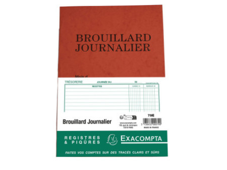 EXACOMPTA Piqûre 'Brouillard Journalier', 270 x 195 mm