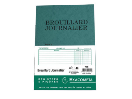 EXACOMPTA Piqûre 'Brouillard Journalier', 270 x 195 mm