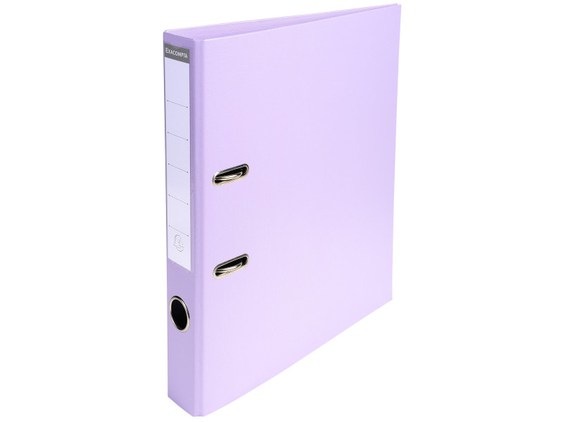 EXACOMPTA Classeur à levier PVC Premium, A4, 50 mm, lilas
