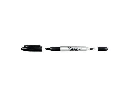 Sharpie Marqueur permanent 'TWIN TIP', noir