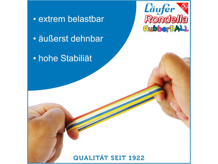 Läufer Bracelets élastiques RONDELLA Rubberball en sachet -