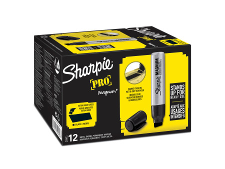 Sharpie Marqueur permanent METAL MAGNUM, pointe biseautée,