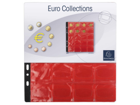 EXACOMPTA Pochette pour classeur numismatique, 20 cases