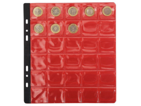 EXACOMPTA Pochette pour classeur numismatique, 30 cases