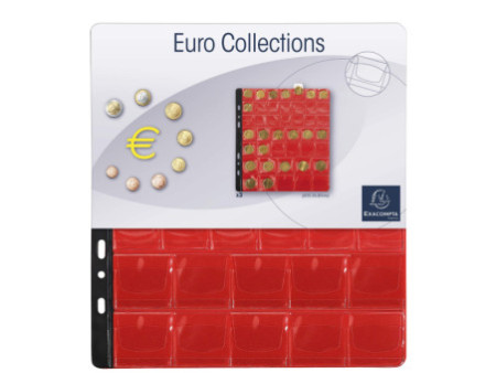 EXACOMPTA Pochette pour classeur numismatique, 43 cases