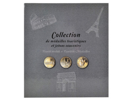 EXACOMPTA Album pour 50 médailles touristiques, gris