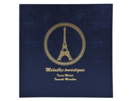 EXACOMPTA Classeur pour 100 médailles touristiques, bleu