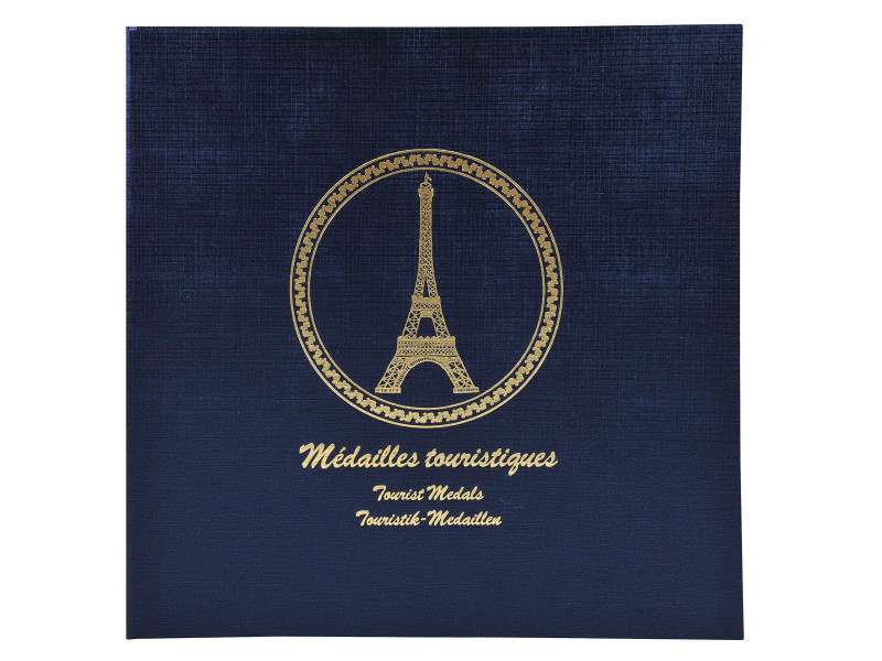 EXACOMPTA Classeur pour 100 médailles touristiques, bleu