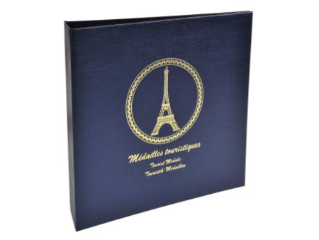 EXACOMPTA Classeur pour 100 médailles touristiques, bleu