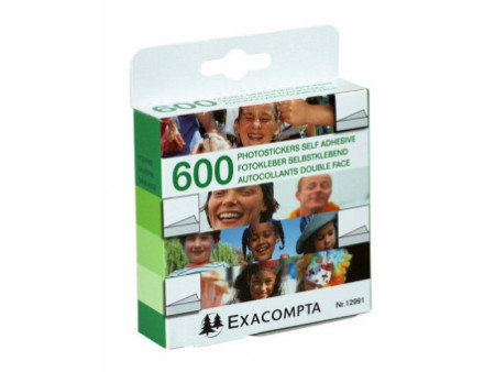 EXACOMPTA Autocollants pour photos, blanc, double-face
