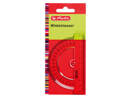herlitz Rapporteur demi-circulaire 180 degrés, en plastique