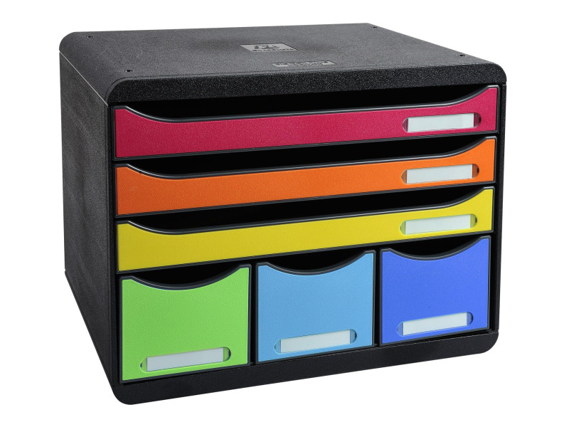 EXACOMPTA Module de classement STORE-BOX MAXI, 6 tiroirs