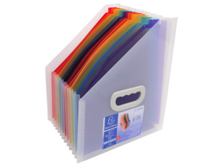 EXACOMPTA Trieur de bureau Crystal, 12 compartiments