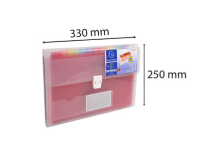 EXACOMPTA Trieur valisette Crystal, 13 compartiments