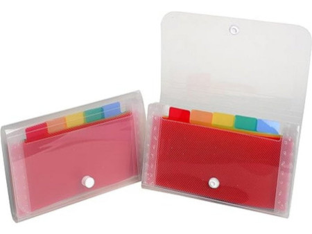 EXACOMPTA Trieur ménager Crystal, 6 compartiments