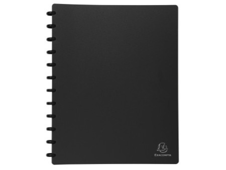 EXACOMPTA Protège-documents, A4, 30 pochettes, noir