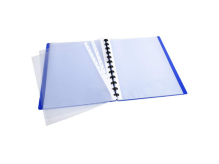 EXACOMPTA Protège-documents, A4, 30 pochettes, bleu