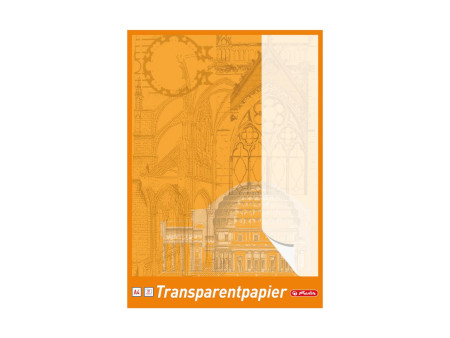herlitz Bloc de papier transparent A4, 65 g/m2