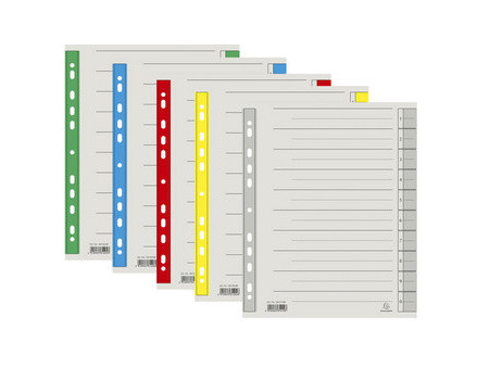 EXACOMPTA Intercalaires, A4 extra large, rouge