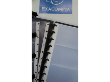 EXACOMPTA Porte-cartes de visites amovible à anneaux, A5