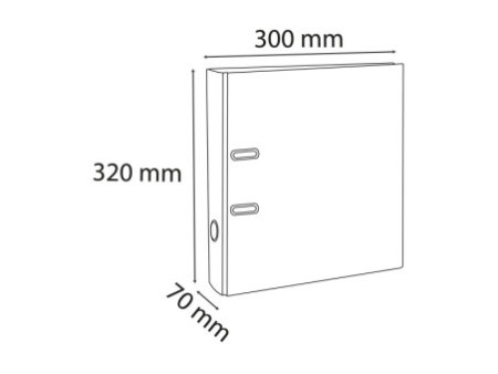 EXACOMPTA Classeur Iderama Prem'Touch, A4, 70 mm, noir