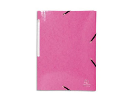 EXACOMPTA Chemise à élastique Iderama, A4, rose