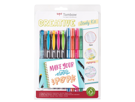 Tombow Kit d'écriture Creative Study, 9 pièces