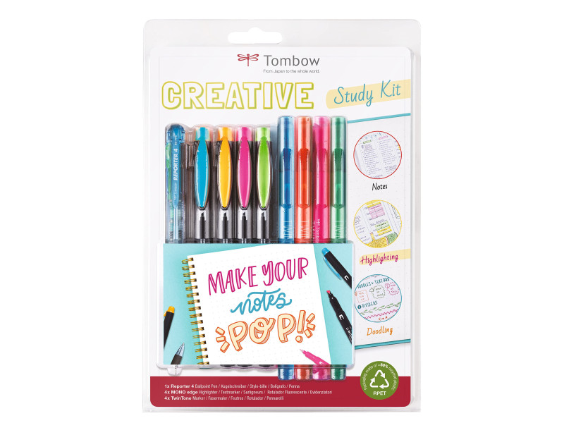 Tombow Kit d'écriture Creative Study, 9 pièces