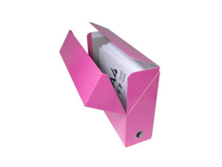 EXACOMPTA Boîte transfert Iderama, 90 mm, rose
