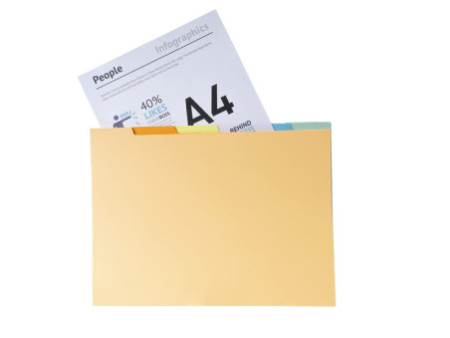 EXACOMPTA Chemises SUPER 210, A4, assorti