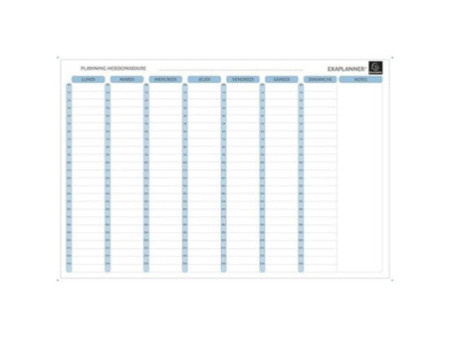 EXACOMPTA Planning magnétique hebdomadaire Exaplanner