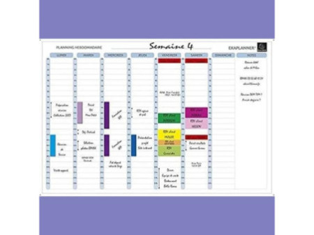 EXACOMPTA Planning magnétique hebdomadaire Exaplanner
