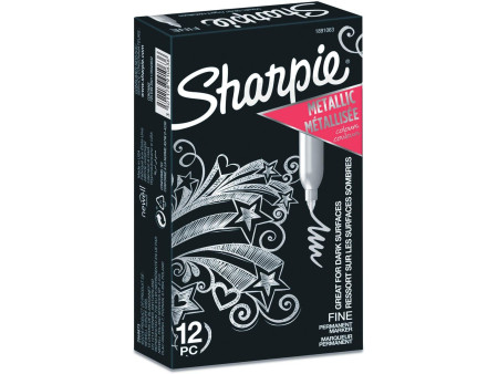 Sharpie Marqueur permanent FINE métallisé, argent