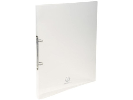 EXACOMPTA Classeur Crystal souple PP, 2 anneaux, A4, cristal
