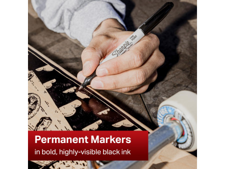 Sharpie Marqueur permanent FINE, Value pack, noir
