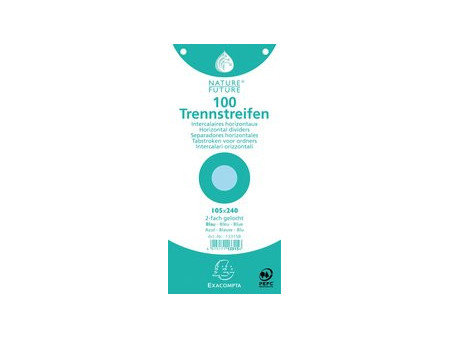 EXACOMPTA Intercalaires Premium, 105 x 240 mm, bleu