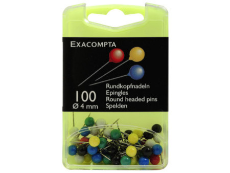 EXACOMPTA Epingle de signalisation, taille: 4 mm, assorti