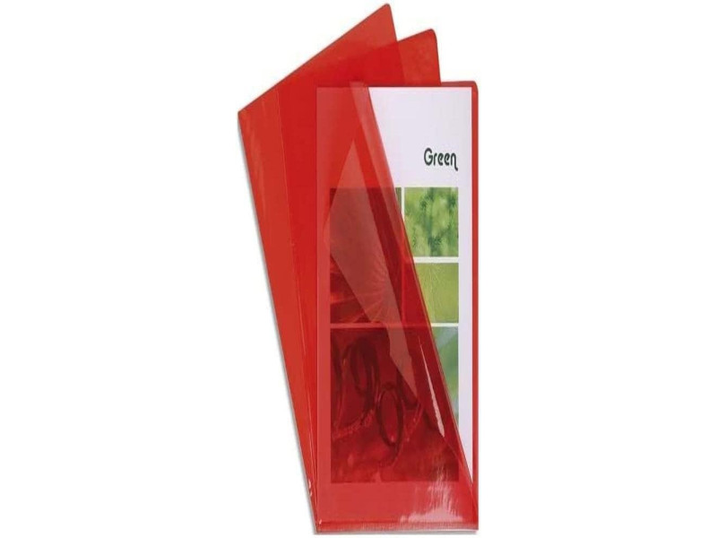 EXACOMPTA Pochette coin, A4, PVC 0,13 mm, rouge